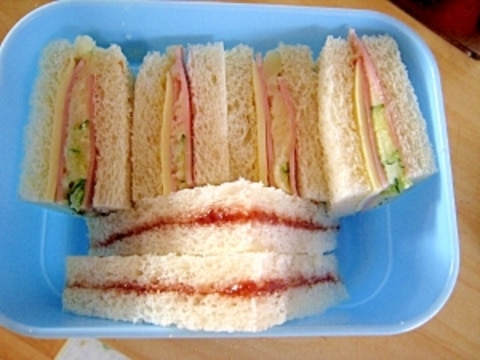 6枚切り食パンをきれいにサンドイッチ用にする方法
